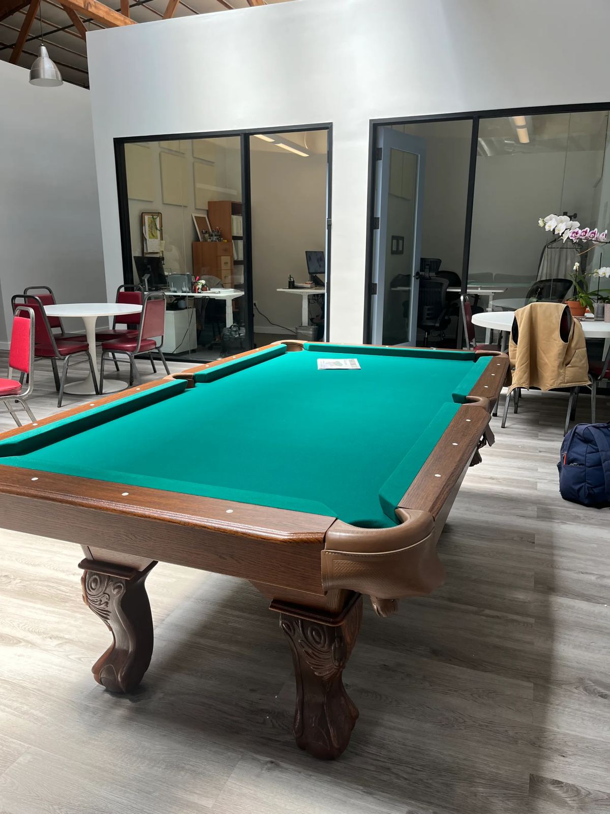 Assembled office desks and furniture build-out for a Bay Area business